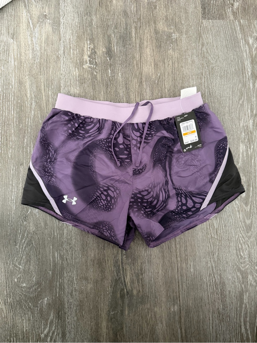 Under Armour Women’s Purple Patterned Athletic Shorts
